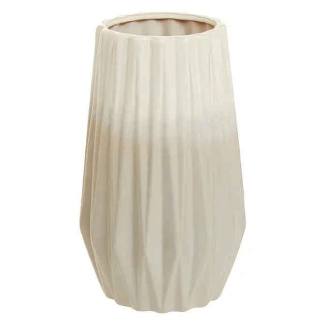 Azul Ombre Grey/White Ceramic Vase - Small