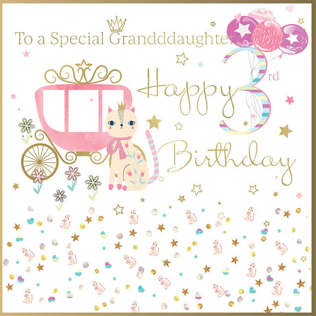 Rush Designs Granddaughter 3rd Birthday Card