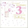 Rush Designs Granddaughter 3rd Birthday Card