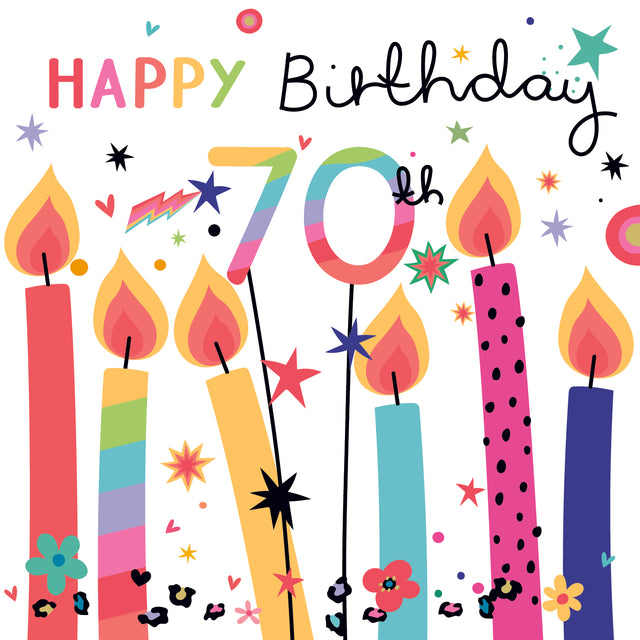 Belly Button Giftware Female 70th Birthday Card