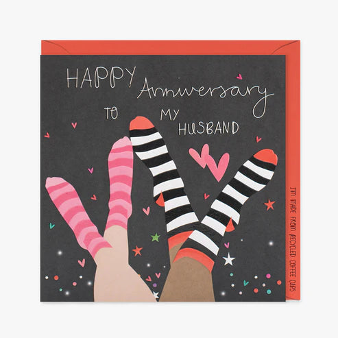Husband Anniversary Card - Socks