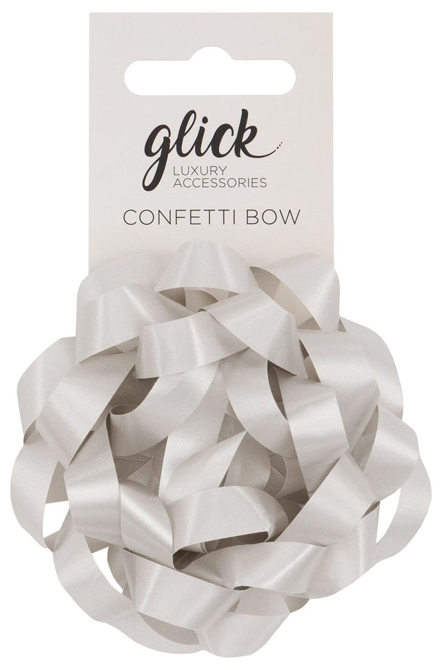 Confetti Bow - Silver