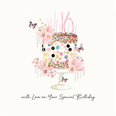 16 With Love On Your Special Birthday