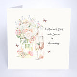 To Mum And Dad with Love On Your Anniversary