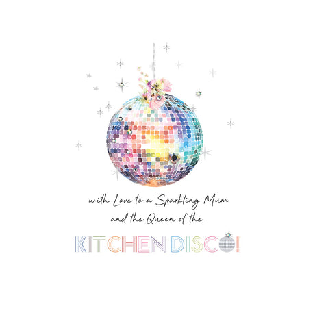 Queen of the Kitchen Disco Mothers Day Card