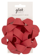 Paper Confetti Bow - Red