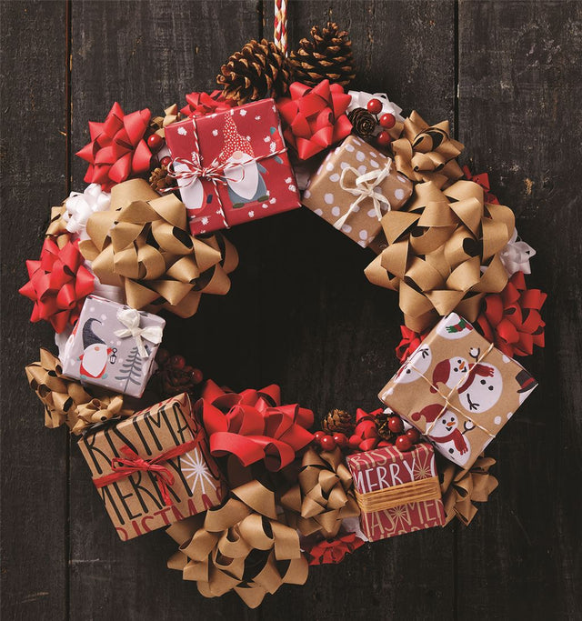 Paper Confetti Bow - Red