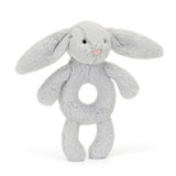 Jellycat Bashful Silver Bunny Ring Rattle