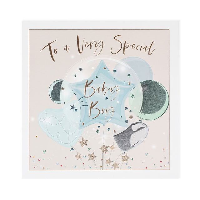 Special Baby Boy Large Card - Balloons
