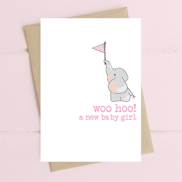 Dandelion Stationery Baby Girl Card