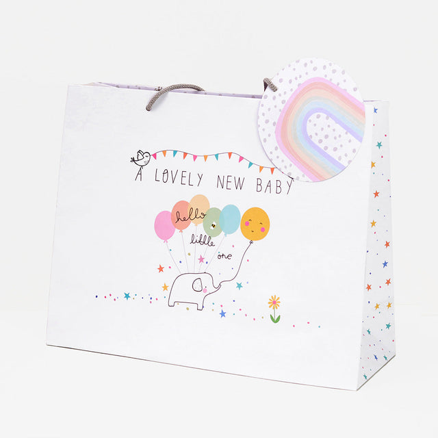 Belly Button Giftware Baby Elephant Large Tote Gift Bag