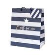 Belly Button Giftware Navy Stripe Large Gift Bag
