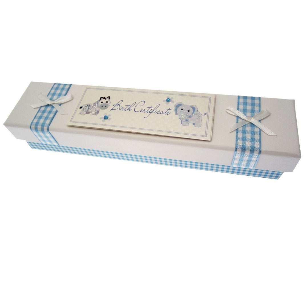 Birth Certificate Holder - Blue Toys