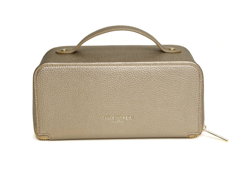 Alice Wheeler Bronze Train Case - Medium