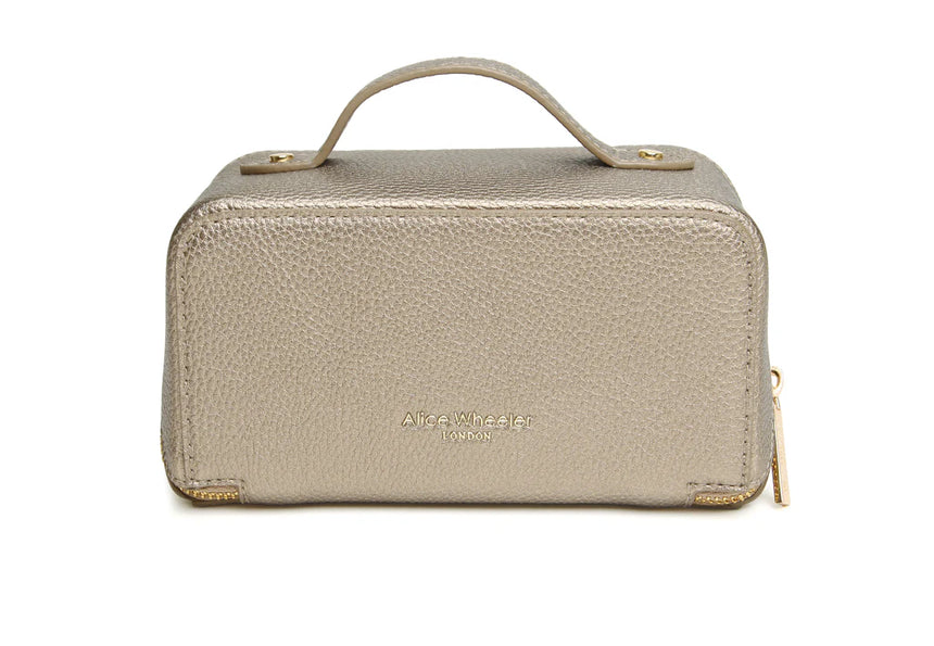 Alice Wheeler Bronze Train Case - Mini