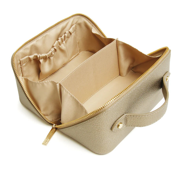 Alice Wheeler Bronze Train Case - Mini
