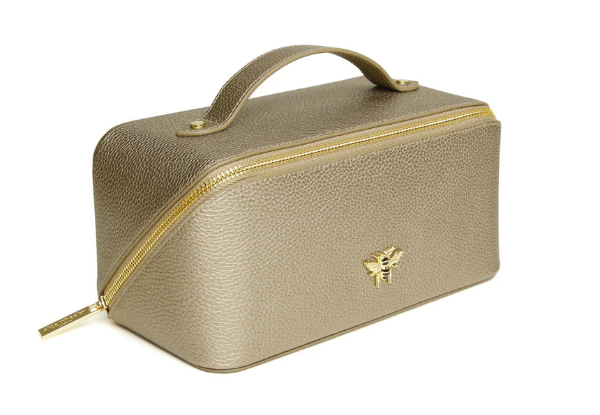 Alice Wheeler Bronze Train Case - Medium