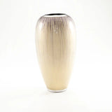 Brushed Silver Vase - 25cm