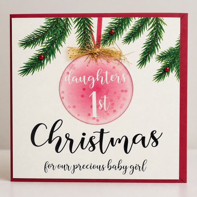 Daughter 1st Christmas Card