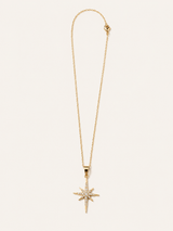 Crystal Star Necklace - Gold