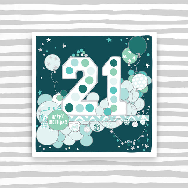 21 Birthday Card - Male