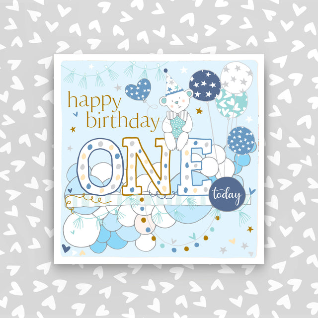 Happy Birthday One Card  - Boy
