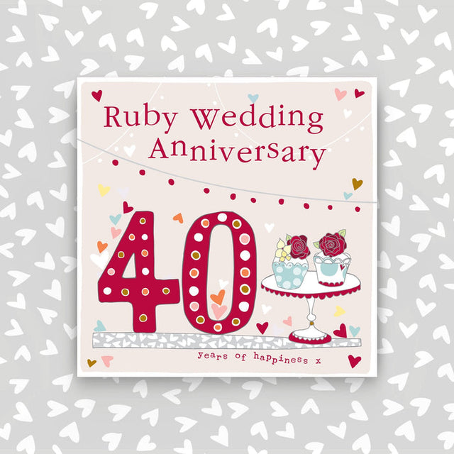 Molly Mae 40th Anniversary Card
