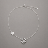 Miss Dee Silver Clover Necklace