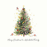 Merry Christmas To A Wonderful Family Card