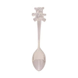 Silver-Plated Knife, Fork, & Spoon Set with Teddy Top