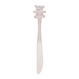 Silver-Plated Knife, Fork, & Spoon Set with Teddy Top