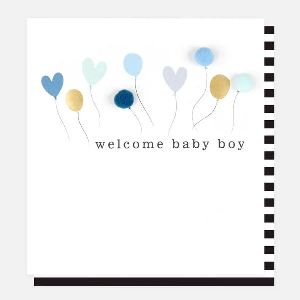 Caroline Gardner Welcome Baby Boy Card