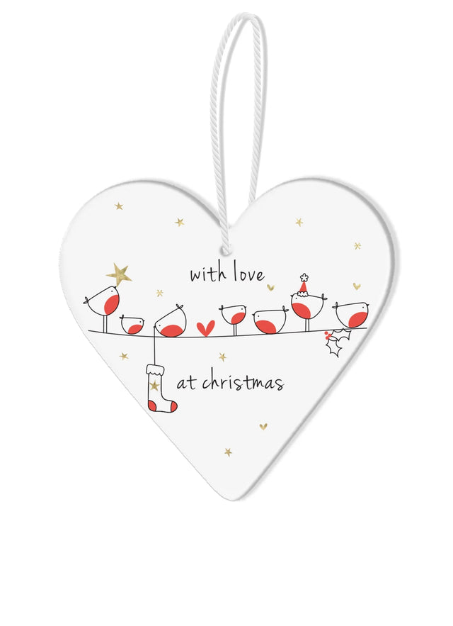 Robins With Love Hanging Decoration