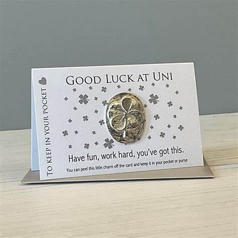 Good Luck at Uni Pocket Card