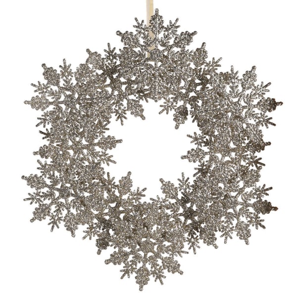 Champagne Glitter Snowflake