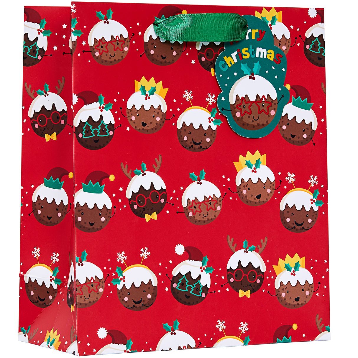 Christmas Pudding Medium Gift Bag