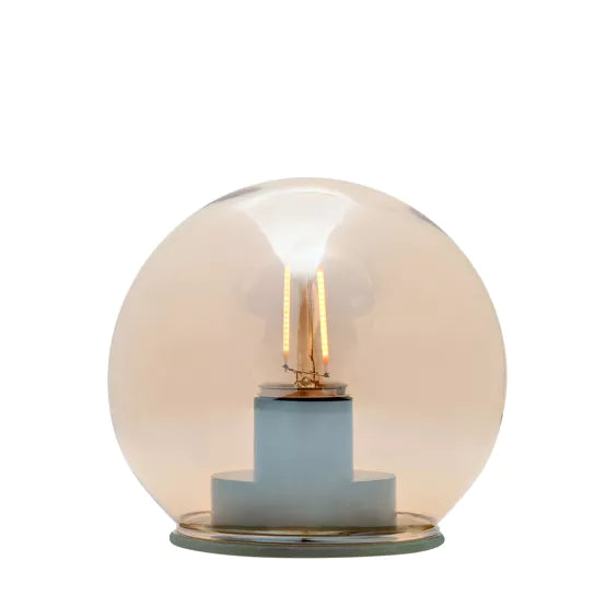 Clear Glass Ball with LED Light - Small