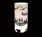 Cosy Cabin Frost Sparkler Light Up Cylinder - Small