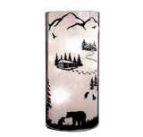 Cosy Cabin Frost Sparkler Light Up Cylinder - Small