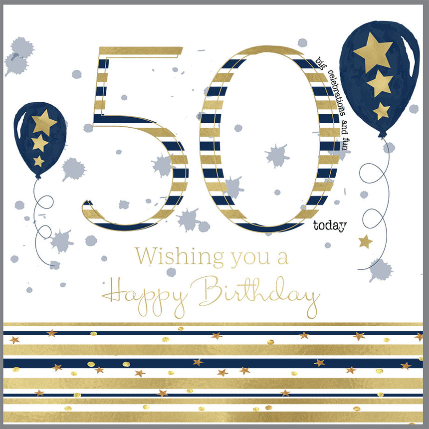 Rush Designs Male 50th Birthday Card