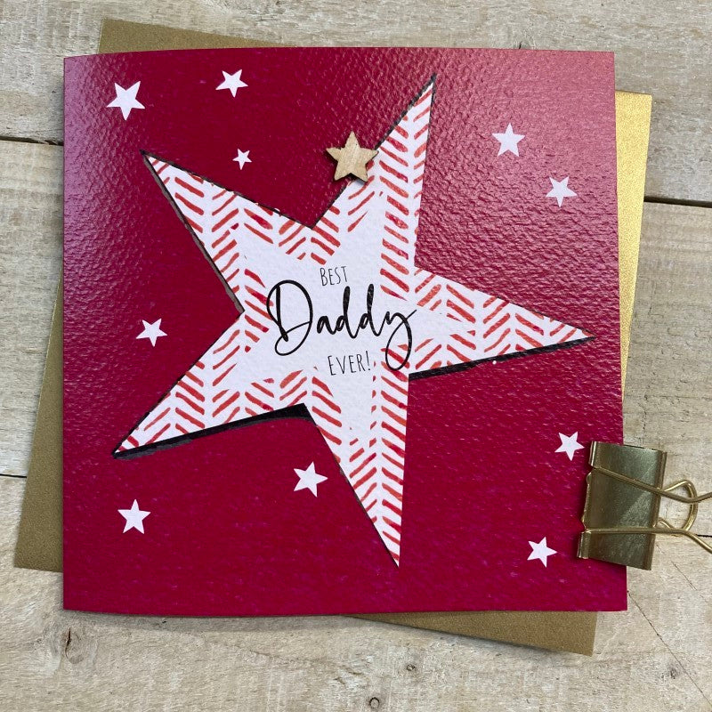 Best Daddy Ever Card - Stars