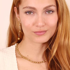 Orbit Drape Earrings - Gold
