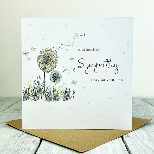 Rush Dandelion Sympathy Card