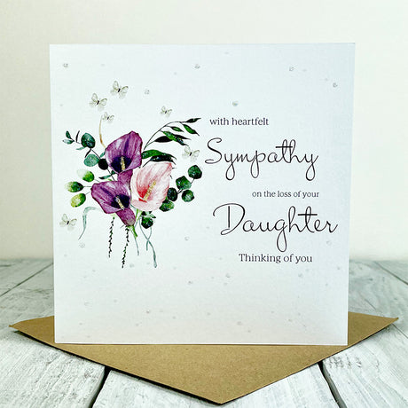 Rush Designs Daughter Sympathy Card