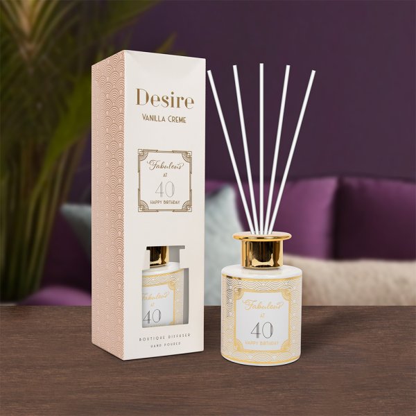 40th Birthday Diffuser - Vanilla Creme