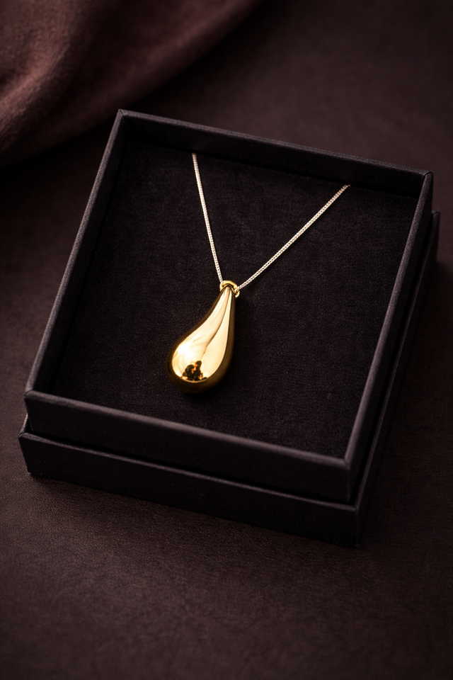 Teardrop Necklace - Gold