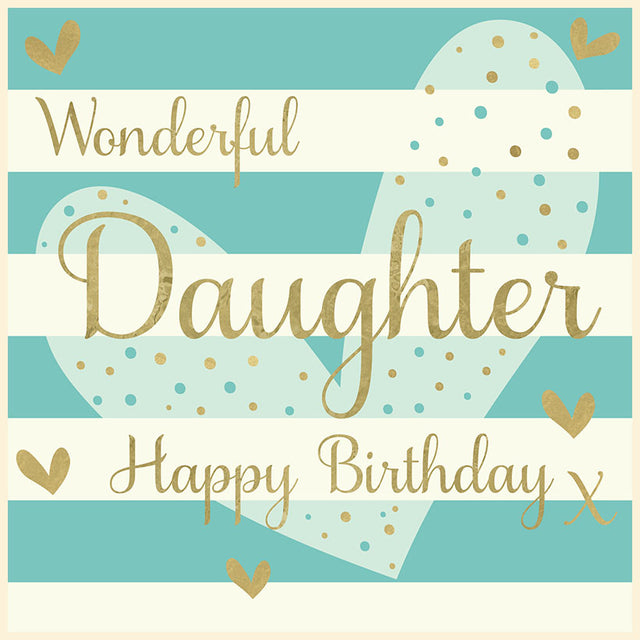 Wonderful Daughter Birthday Card