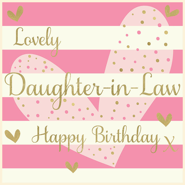 Lovely Daughter-In-Law Birthday Card
