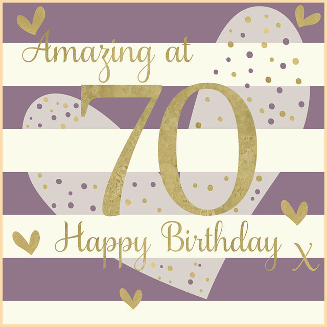 Amazing at 70 Birthday Card
