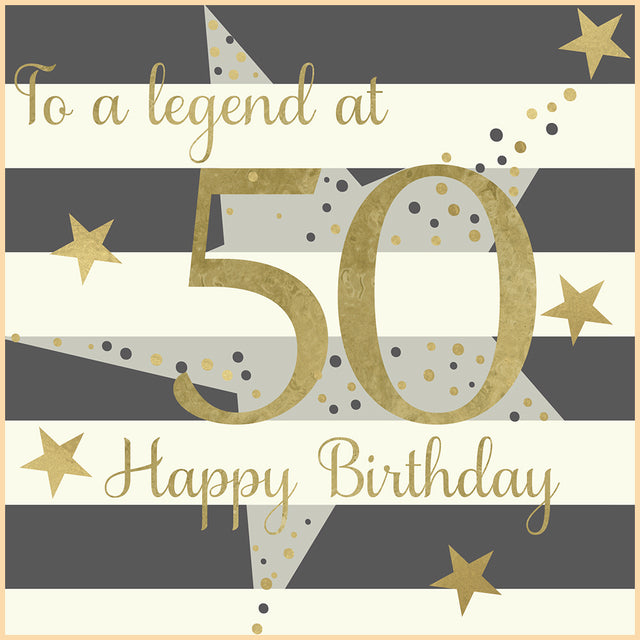 Legend at 50 Birthday Card